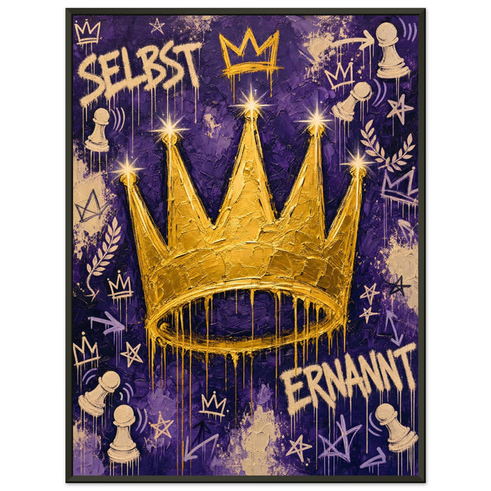 Selbst ernannt – Gerahmtes Poster (Metallrahmen)