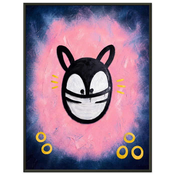 Blush Pink – ICON CAT – Gerahmtes Poster (Metallrahmen)