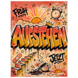 Aufstehen – Gebürstetes Aluminium