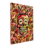 ICON SKULL – Crowned Red – Leinwand (Slim)