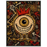 Golden Black – ICON EYE – Museumsposter (gerahmt)