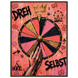 Dreh selbst – Museumsposter (gerahmt)