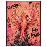 Aus Asche – Museumsposter (gerahmt)