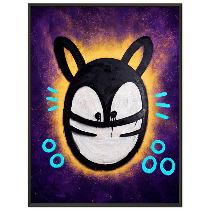 Royal Purple – ICON CAT – Gerahmtes Poster (Metallrahmen)