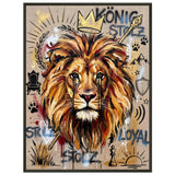 Der Löwenkönig – Museumsposter (gerahmt)