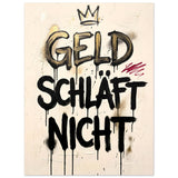 GELD SCHLÄFT NICHT – Aluminium