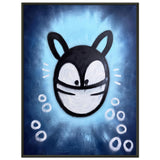Sky Blue – ICON CAT – Gerahmtes Poster (Metallrahmen)