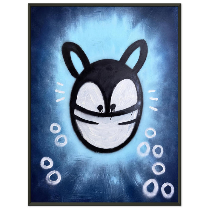 Sky Blue – ICON CAT – Gerahmtes Poster (Metallrahmen)