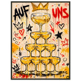 Auf uns – Gerahmtes Poster (Metallrahmen)