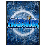 Ausdauer – Gerahmtes Poster (Metallrahmen)