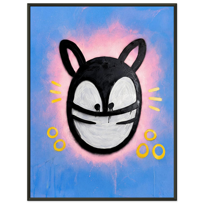 Cotton Candy – ICON CAT – Gerahmtes Poster (Metallrahmen)