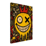Acid Yellow – ICON SMILEY – Leinwand (Slim)