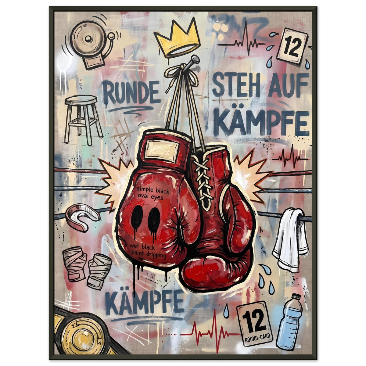 Runde Zwölf – Gerahmtes Poster (Metallrahmen)