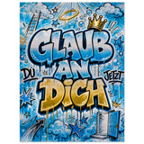 Glaub an dich – Gebürstetes Aluminium