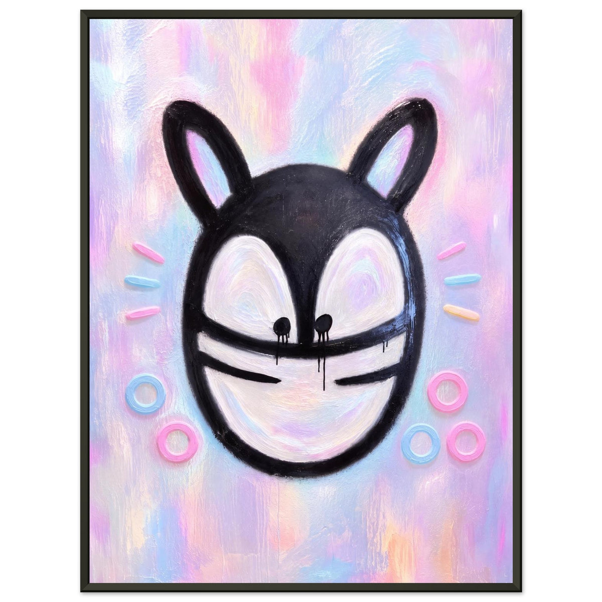 Pastel Sky – ICON CAT – Gerahmtes Poster (Metallrahmen)