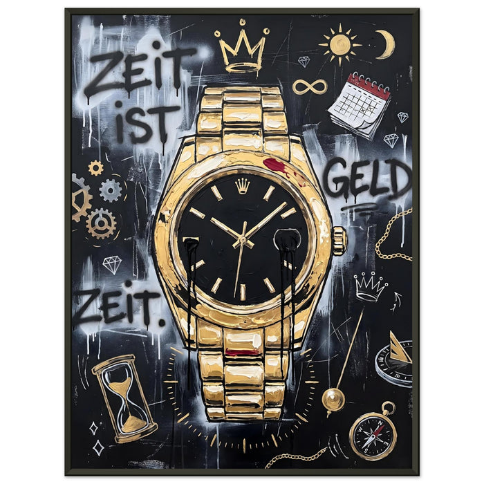 Goldene Zeit – Gerahmtes Poster (Metallrahmen)