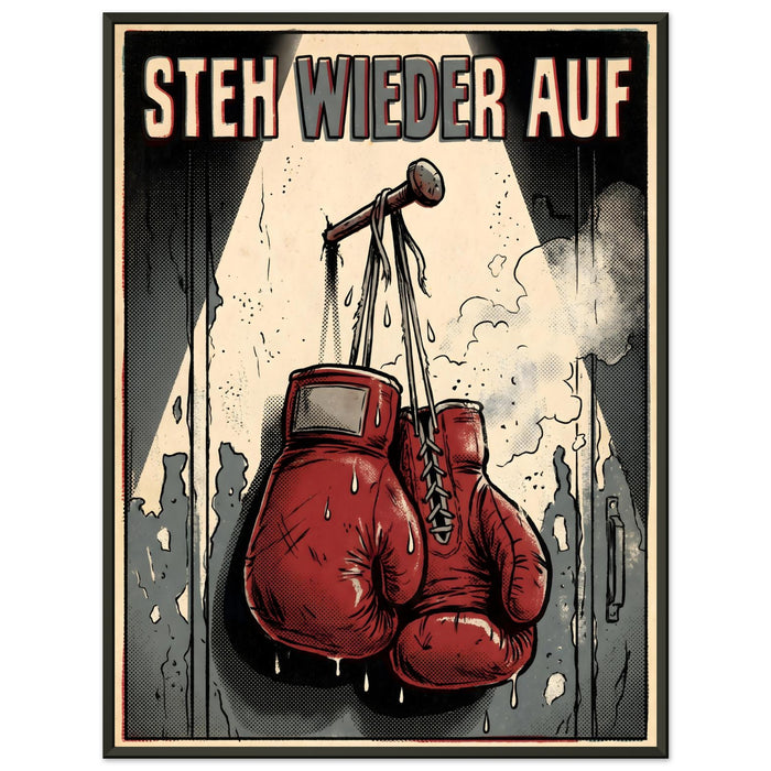 Steh wieder auf II – Gerahmtes Poster (Metallrahmen)