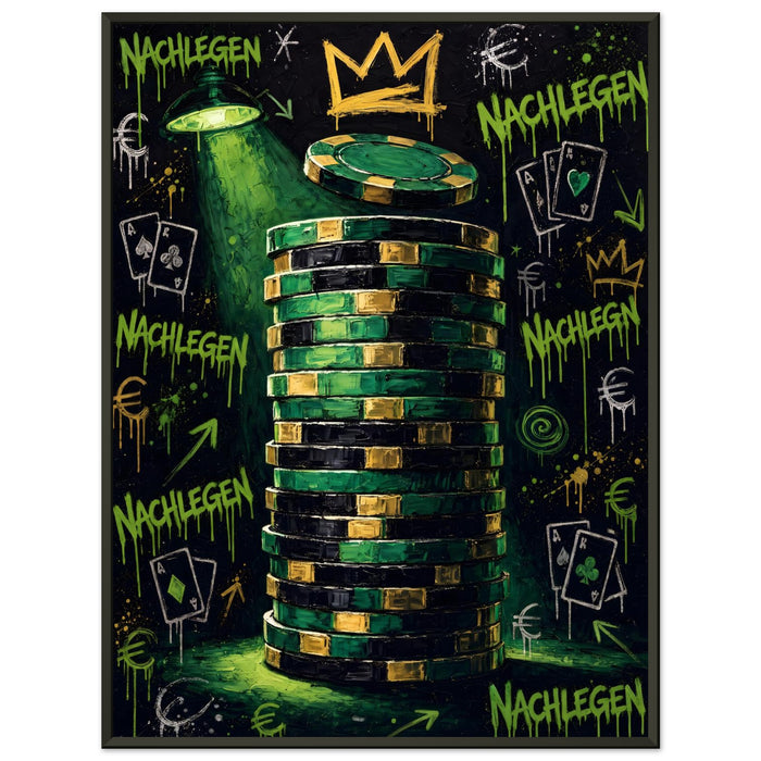 Nachlegen – Gerahmtes Poster (Metallrahmen)