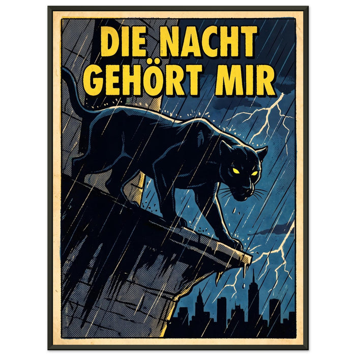 Die Nacht gehört mir – Gerahmtes Poster (Metallrahmen)