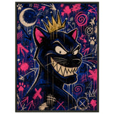 Midnight Blue – ICON CAT – Museumsposter (gerahmt)