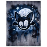 ICON BAT – Moonlight Blue – Gebürstetes Aluminium