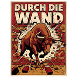 Durch die Wand – Gebürstetes Aluminium