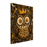 Vintage Brown – ICON OWL – Leinwand (Thick)
