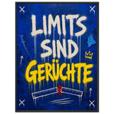 Limits sind Gerüchte – Gerahmtes Poster (Metallrahmen)