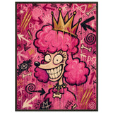 ICON POODLE – Bubblegum – Museumsposter (gerahmt)