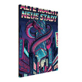 Alte Macht, neue Stadt – Leinwand (Slim)