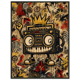 Street Black – ICON BOOMBOX – Museumsposter (gerahmt)