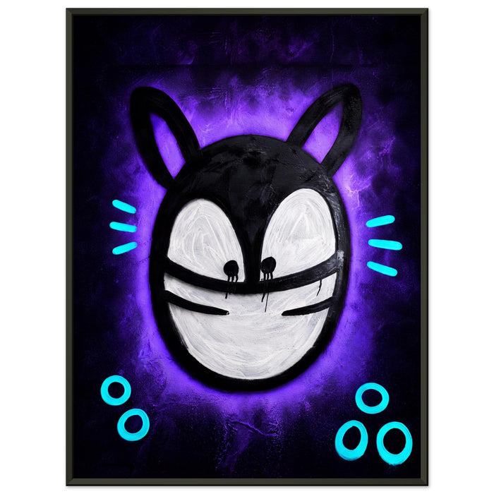 Purple Haze – ICON CAT – Gerahmtes Poster (Metallrahmen)