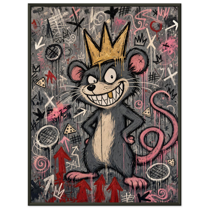 Concrete Grey – ICON RAT – Gerahmtes Poster (Metallrahmen)