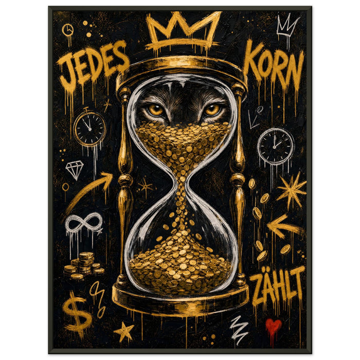 Jedes Korn zählt – Gerahmtes Poster (Metallrahmen)