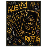 Alles richtig – Gerahmtes Poster (Metallrahmen)
