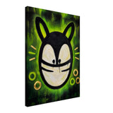 Toxic Green – ICON CAT – Leinwand (Slim)