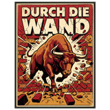 Durch die Wand – Gerahmtes Poster (Metallrahmen)