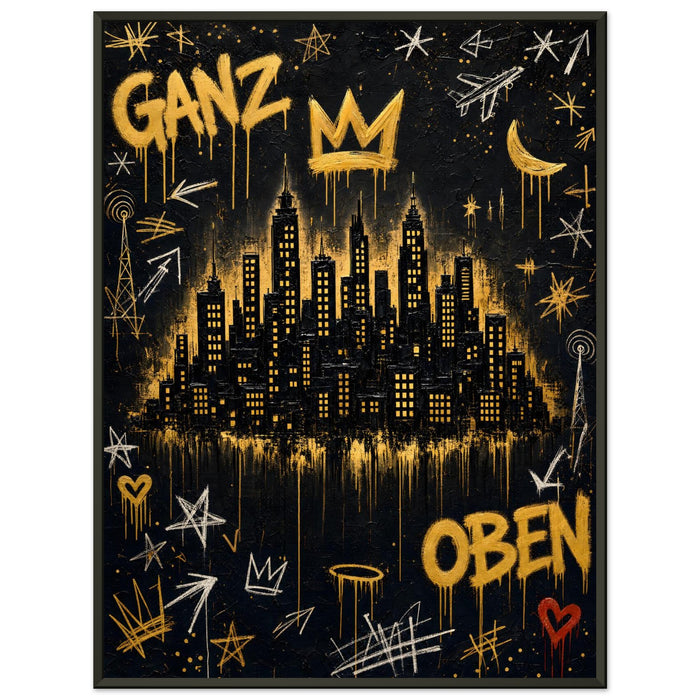 Ganz oben – Gerahmtes Poster (Metallrahmen)