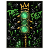 Freie Fahrt – Gerahmtes Poster (Metallrahmen)
