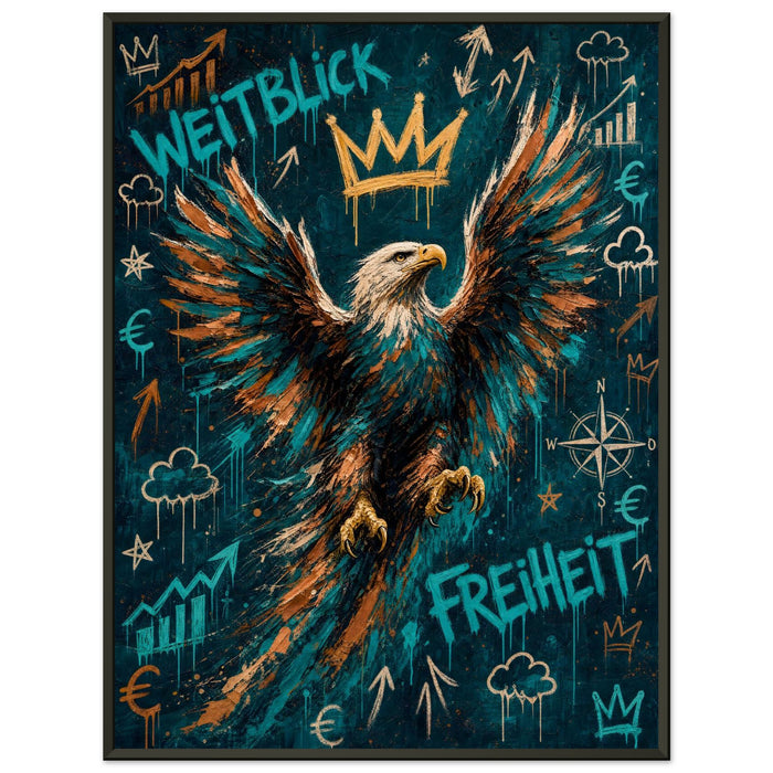 Weitblick – Gerahmtes Poster (Metallrahmen)